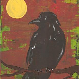 Art: Raven Under the Sun by Artist Nancy Denommee   
