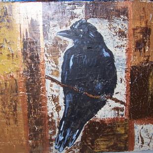 Art: Raven Squared # 2 SOLD by Artist Nancy Denommee   