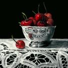 Art: Bowl of Cherries by Artist Sandra Willard