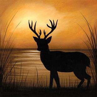 Art: Deer Lake by Artist Elaina Wagner