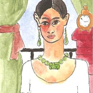 Art: Forty Fridas # 1 ACEO by Artist Nancy Denommee   