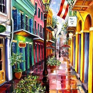 Art: Reflections on Exchange Alley by Artist Diane Millsap