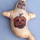 Art: Little Halloween Ghostie by Artist Catherine Darling Hostetter