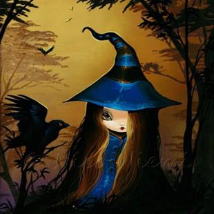 Art: Little Raven Witch by Artist Nico Niemi