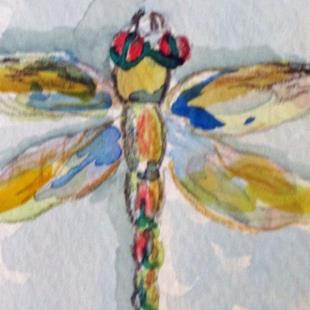 Art: Dragonfly aceo no.4 by Artist Delilah Smith