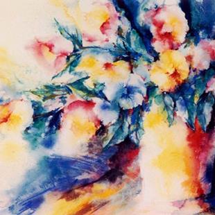 Art: Vase Of Flowers 3 by Artist Kathy Morton Stanion