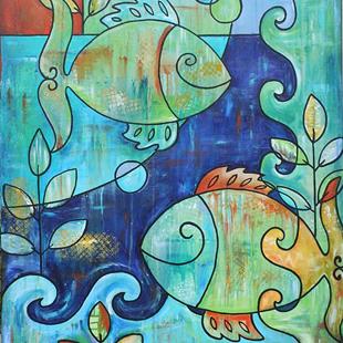 Art: Deep Water Fish (sold) by Artist Melanie Douthit