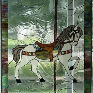 Art: 3rd carousel horse by Artist Phil Petersen