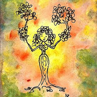Art: I AM A  BELIEVER TREE by Artist Nata ArtistaDonna