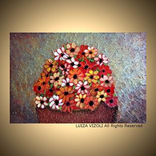 Art: Flowers Bouquet by Artist LUIZA VIZOLI