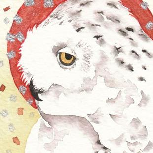 Art: GHOST OWL by Artist Gretchen Del Rio