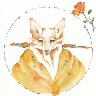 Art: COYOTE BLESSING by Artist Gretchen Del Rio