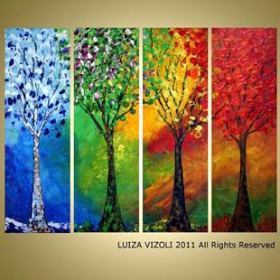 Art: custom painting seasons  by Artist LUIZA VIZOLI