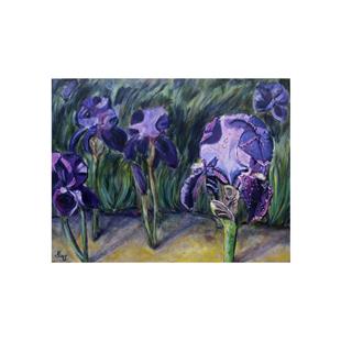 Art: Blooming Iris 2 by Artist Heather Sims