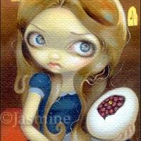 Art: Alice in a Brueghel Vision ACEO by Artist Jasmine Ann Becket-Griffith
