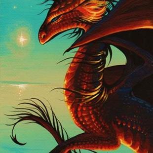 Art: Dragon By The Light by Artist Nico Niemi