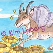 Art: Little Pronghorn Fly-SOLD by Artist Kim Loberg