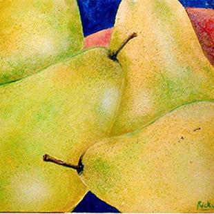 Art: Pears - sold by Artist Ulrike 'Ricky' Martin