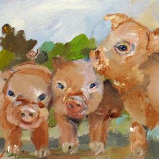 Art: Little Pigs by Artist Delilah Smith