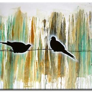 Art: Birds on Wires No. 508 by Artist Jenny Berry