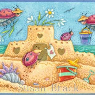Art: LADYBUGS BY THE SEA by Artist Susan Brack