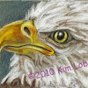 Art: Bald Eagle SOLD by Artist Kim Loberg