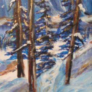 Art: On the Slope (sold) by Artist Kathy Crawshay