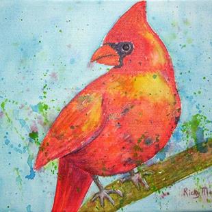 Art: Cardinal by Artist Ulrike 'Ricky' Martin