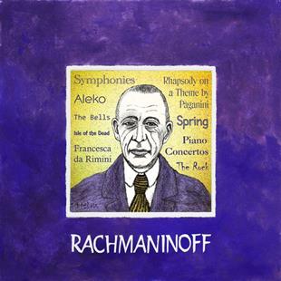 Art: Rachmaninoff by Artist Paul Helm