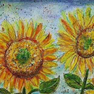 Art: Sunflower Day by Artist Melinda Dalke