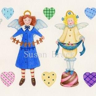 Art: WHIMSICAL ANGELS CANDY by Artist Susan Brack