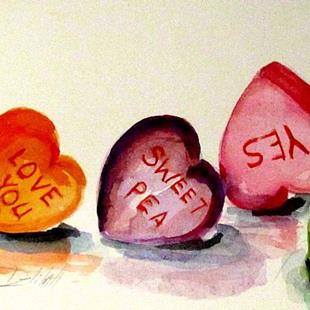 Art: Candy Hearts by Artist Delilah Smith