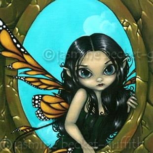 Art: Fairy in My Window by Artist Jasmine Ann Becket-Griffith