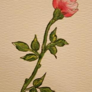 Art: Rosebud by Artist Leea Baltes