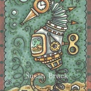 Art: STEAMPUNK SEAHORSE AQUARIUM by Artist Susan Brack
