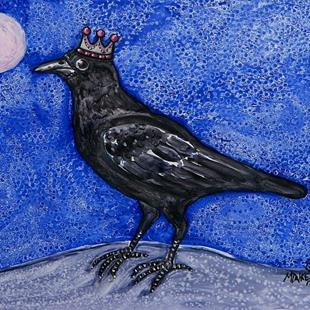 Art: King Raven Moon by Artist Melinda Dalke