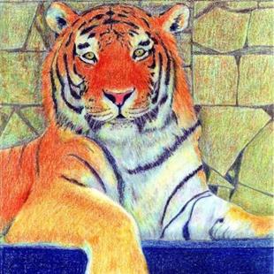 Art: Tiger by Artist Ulrike 'Ricky' Martin