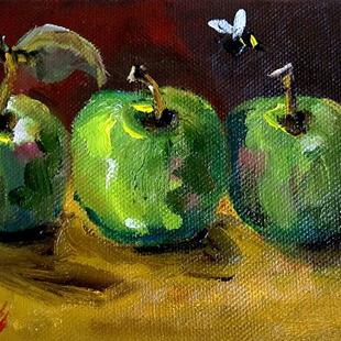Art: Little Green Apples= SOLD by Artist Delilah Smith