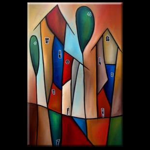 Art: Home 060 2436 Original Abstract Art Expansion by Artist Thomas C. Fedro