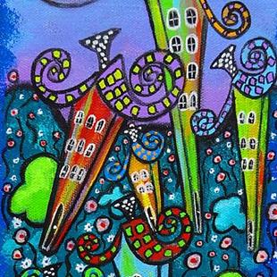 Art: Rainbow Cottages II by Artist Juli Cady Ryan