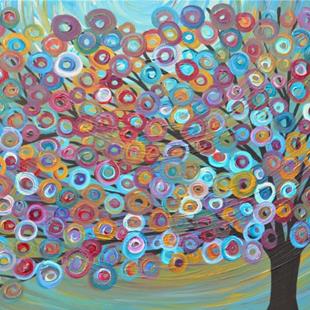 Art: Tree Painting by Artist Louise Mead