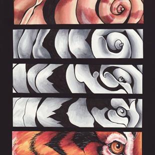 Art: Tiger Shell by Artist Erika 