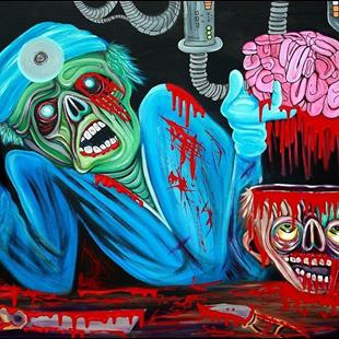 Art: Zombie Brain Surgeon by Artist Laura Barbosa