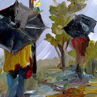 Art: Fall Rain by Artist Delilah Smith