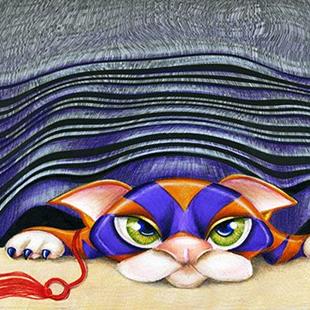 Art: Cat Shades by Artist Alma Lee