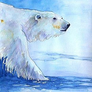 Art: Polar Bear - sold by Artist Ulrike 'Ricky' Martin