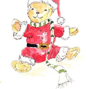 Art: Christmas Teddy Junior by Artist Ulrike 'Ricky' Martin