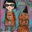 Art: Trick or Treat by Artist Betty Stoumbos