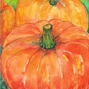 Art: Pumpkins - sold by Artist Ulrike 'Ricky' Martin