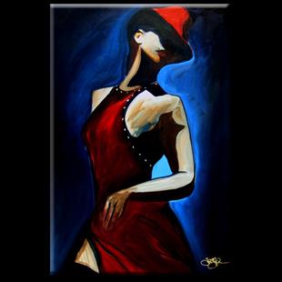 Art: Madmen0006 2436 Original Abstract Art Painting Dance With Me by Artist Thomas C. Fedro